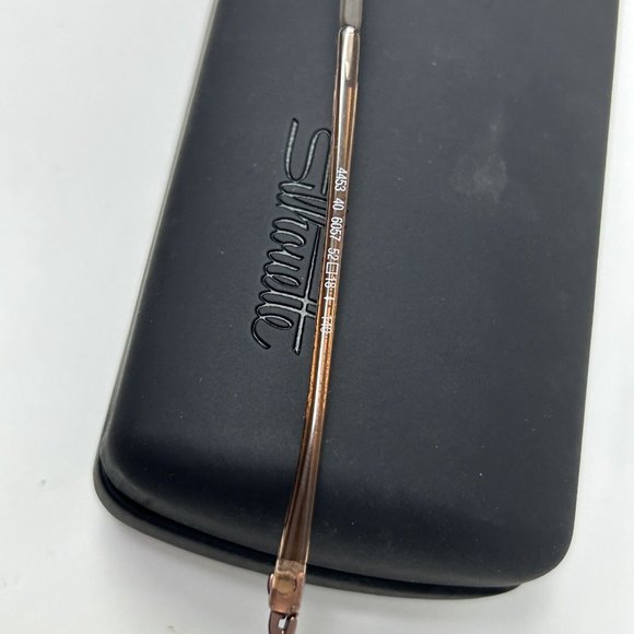 Silhouette 4453 40 6057 Titanium Brown Half Rim Eyeglasses Frames 52-18 140 - Picture 9 of 13